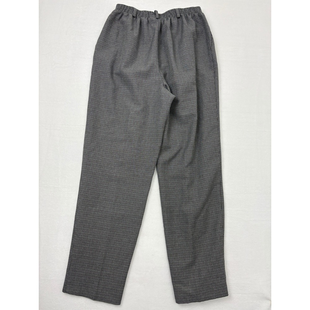 Alfred Dunner Women 14 Houndstooth Elastic Waist Dress Pants Made in USA Vintage - Picture 8 of 11